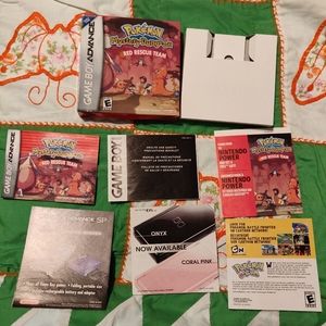 GBA Pokemon Red Rescue Team BOX ONLY